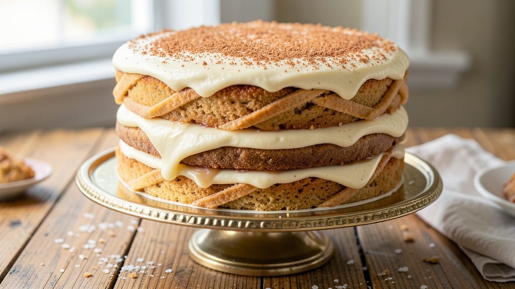 Applesauce Layer Cake Recipe: Spiced Apple Filling Between Buttery Layers