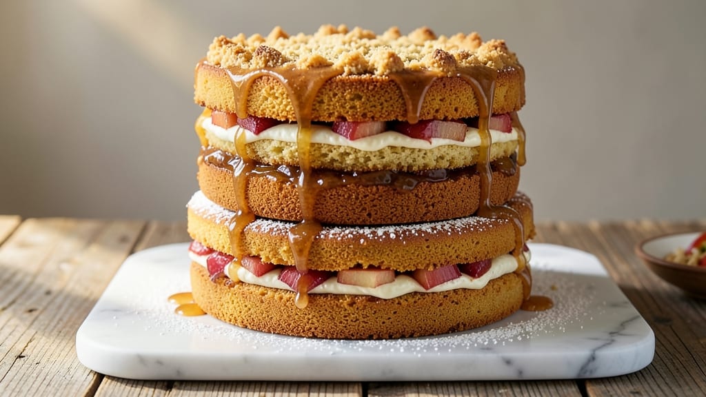 Apple Layer Cake Recipe UK: Spiced Apple Layers with Buttery Streusel Crown