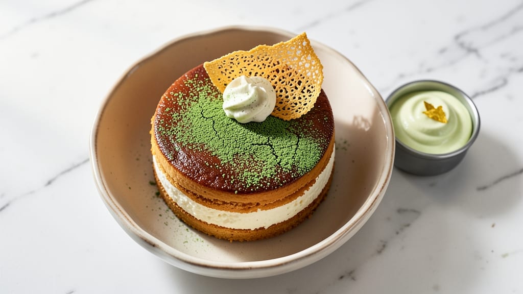 Asian Cream Cake Recipe: Silky Matcha Layers with Coconut Whipped Cream