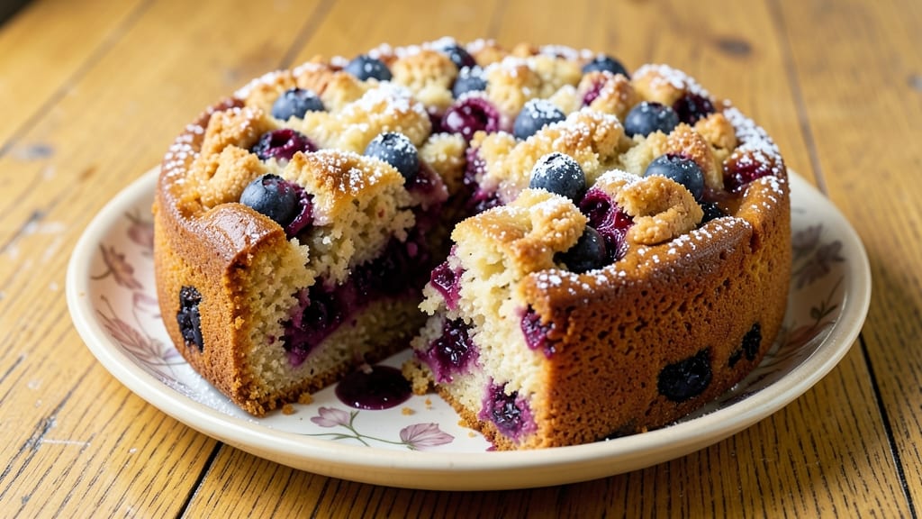Anthony's Blueberry Coffee Cake Recipe: Buttery Streusel Crunch Over Bursting Berries