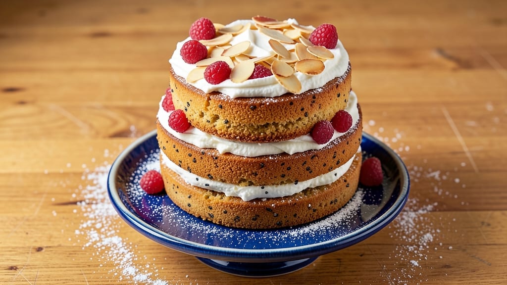Almond Poppyseed Cake Recipe: Nutty-Sweet Crunch With Vanilla Infusion
