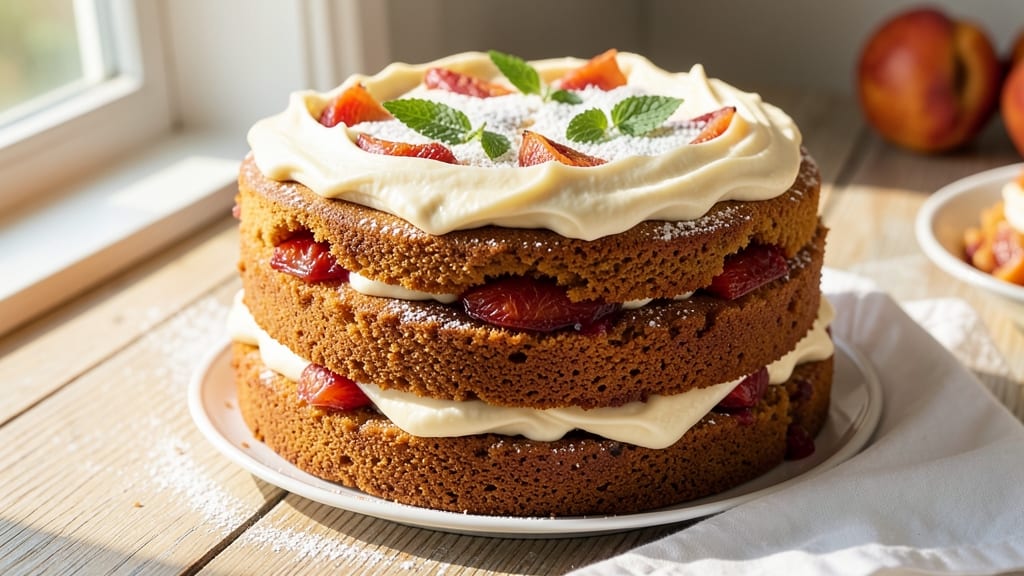 Apricot Cream Cheese Coffee Cake Recipe: Buttery Streusel Crown Over Jammy Apricot Rivers