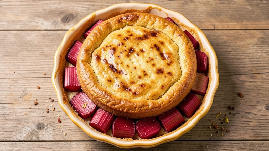America's Test Kitchen Rhubarb Upside Down Cake Recipe: Streusel-Crusted Sweetness With Tart-Fruit Filling