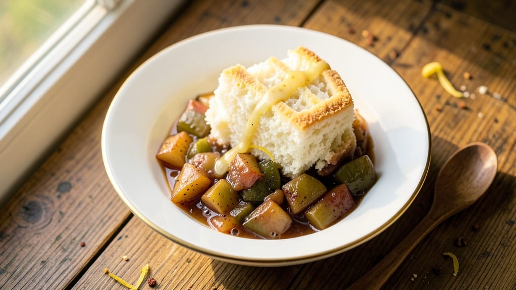 Angel Food Cake with Apple Pie Filling Recipe: Light Layers of Vanilla and Spiced Apple Bliss