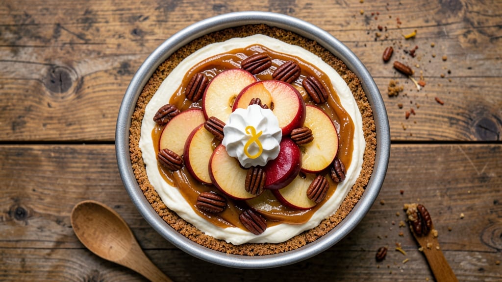 Apple Pecan Pie Cheesecake Recipe: Layered Spice and Nutty Crunch Fusion