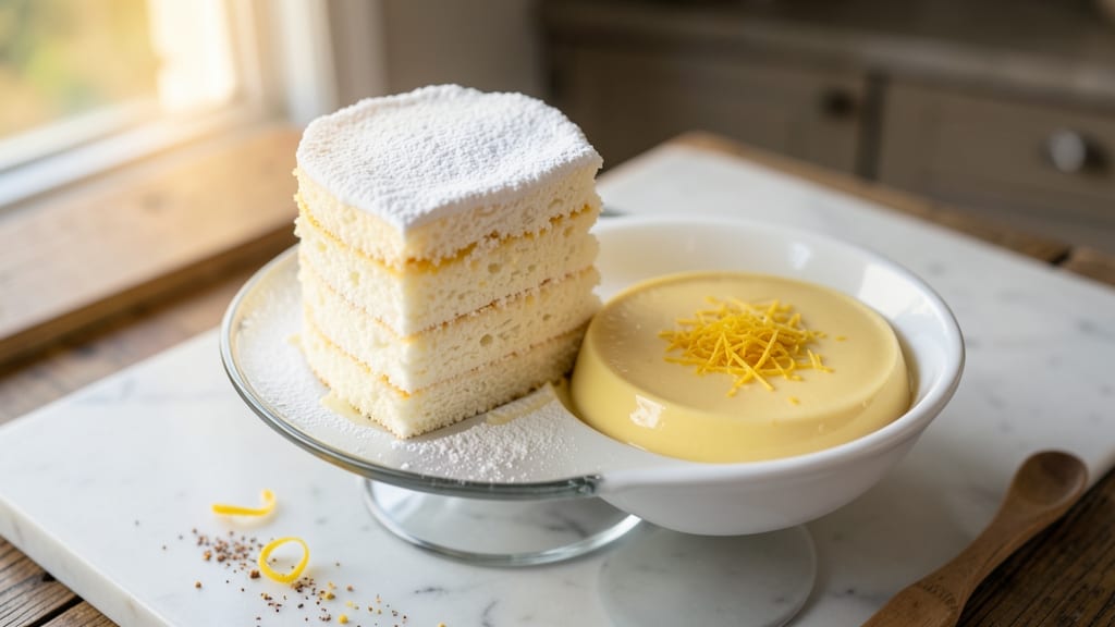 Angel Food Cake With Lemon Pudding Recipe: Light-as-Air Layers with Zesty Citrus Twist