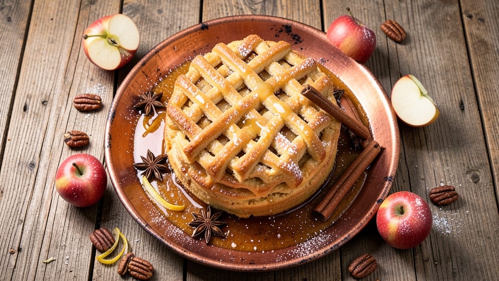 Apple Cider Funnel Cake Recipe: Warm Spiced Apple Crunch With Caramelized Drizzle