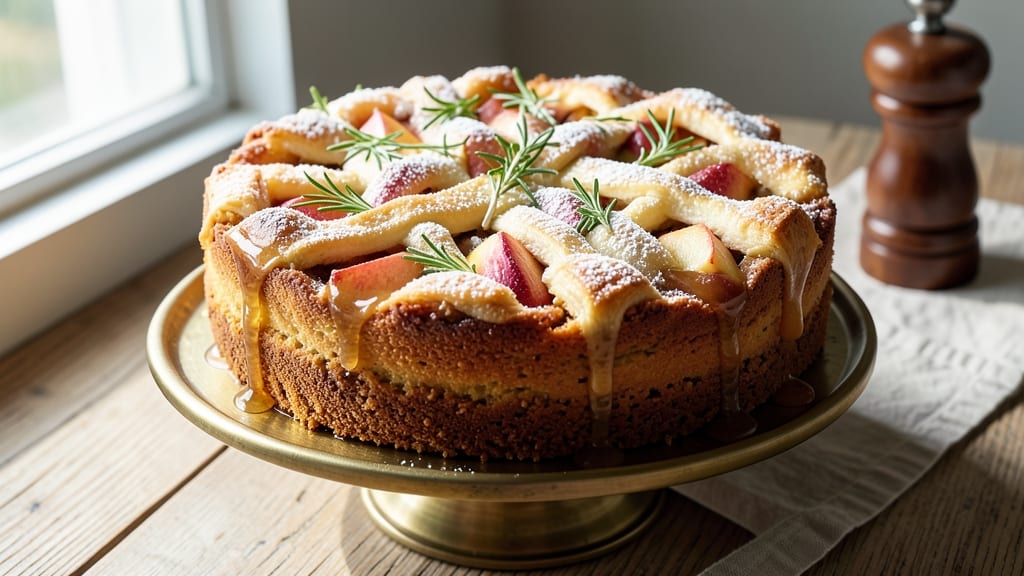 Apple Rosemary Cake Recipe: Herb-Infused Moistness With Buttery Crust