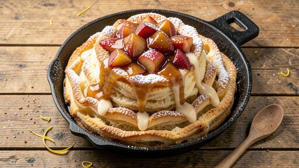 Apple Pie Funnel Cake Recipe: Caramelized Cinnamon Crunch Meets Warm Apple Rivers
