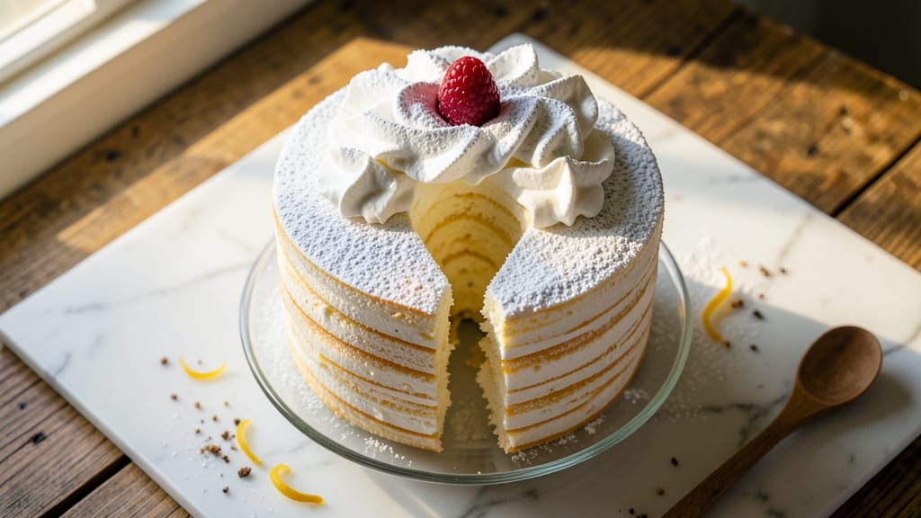 Angel Food Tunnel Cake Recipe: Light-as-Air Layers With Vanilla Whip Magic
