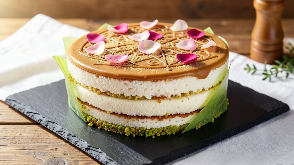 Arabian Cake Recipe: Cardamom-Infused Layers with Date Caramel Swirls
