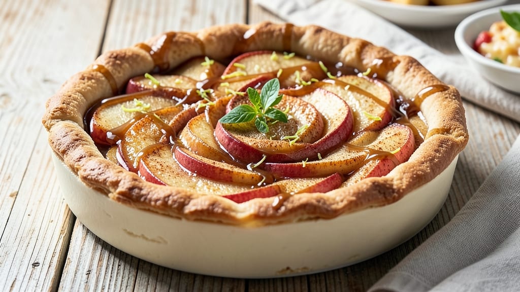 Apple Pie Inside Cheesecake Recipe: Spiced Apple Filling Meets Velvety Vanilla Swirls