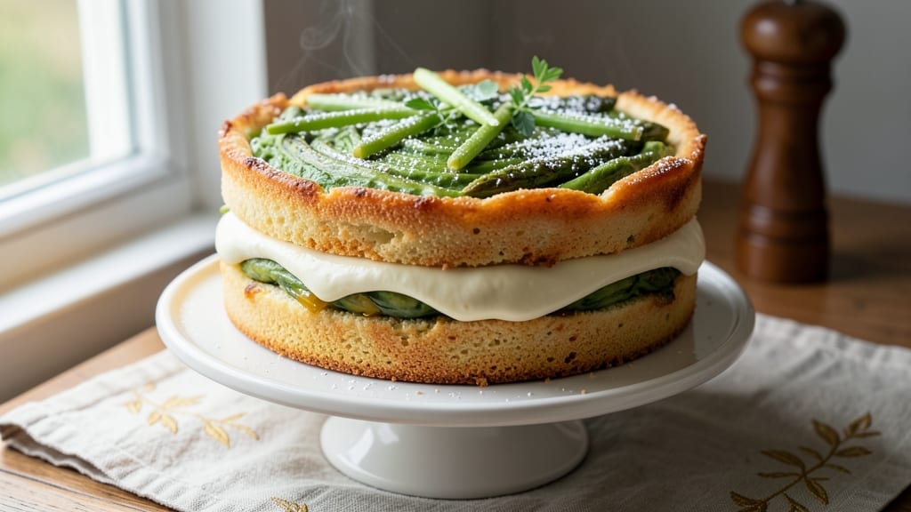 Asparagus Cake Recipe: Earthy Green Layers With Hidden Veggie Magic