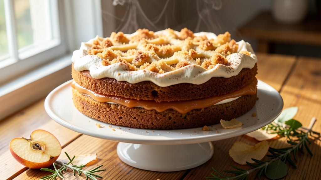 Applebutter Cake Recipe: Warm Spiced Layers With Gooey Caramel Streaks