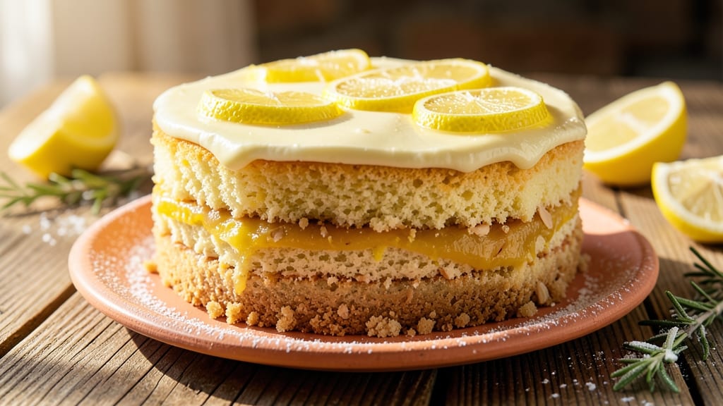 Amalfi Coast Lemon Cake Recipe: Zesty Citrus Layers with Almond Crunch