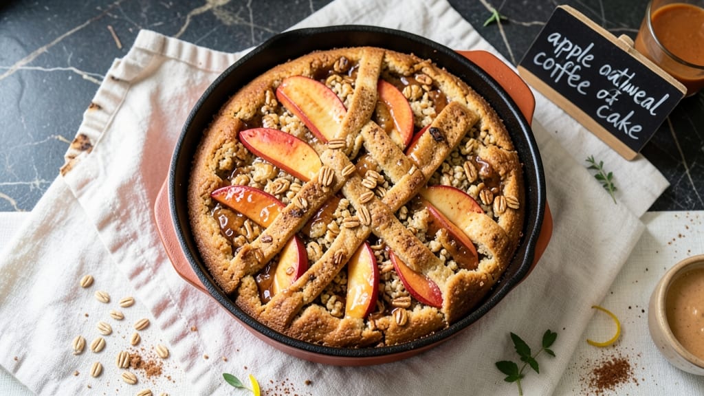 Apple Oatmeal Coffee Cake Recipe: Warm Spiced Streusel Top With Moist Apple Layers