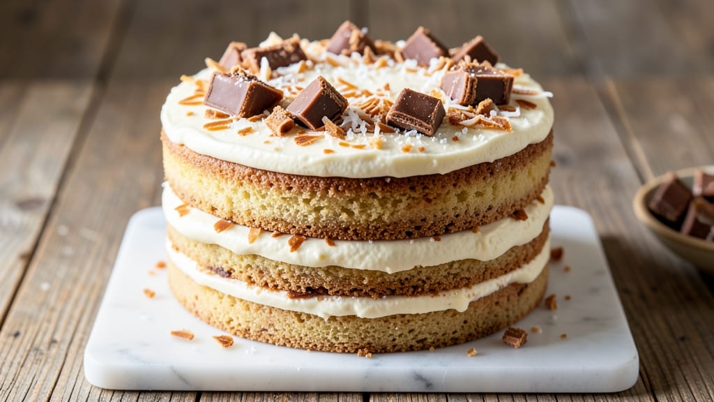 Almond Joy Layer Cake Recipe: Tropical Coconut and Chocolate Bliss in Layers