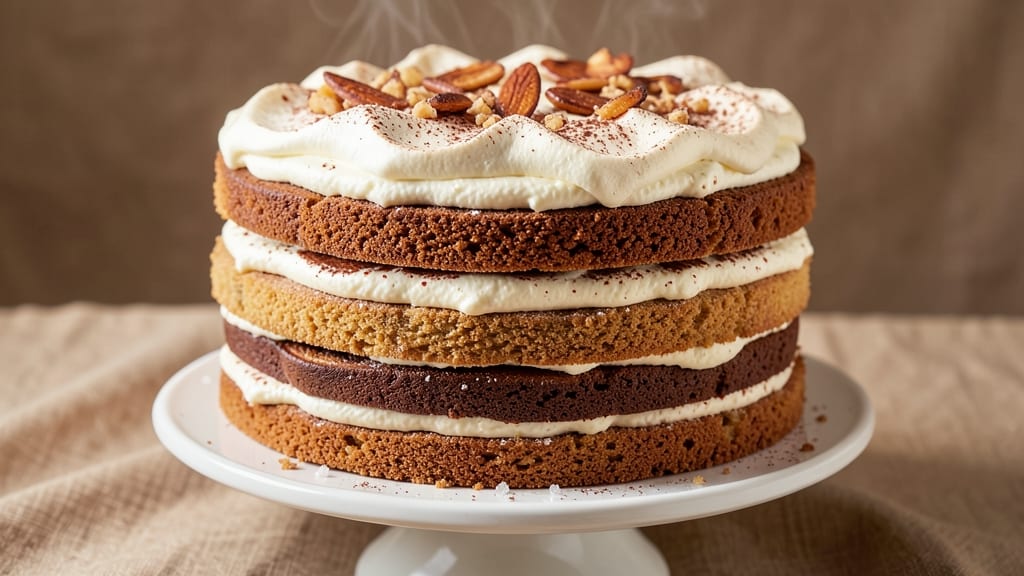 Almond Tiramisu Cake Recipe: Nutty Layers and Coffee Kissed Magic