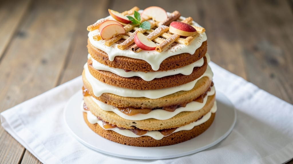 Apple Cinnamon Wedding Cake Recipe: Spiced Streusel Crown Over Ultra-Moist Layers