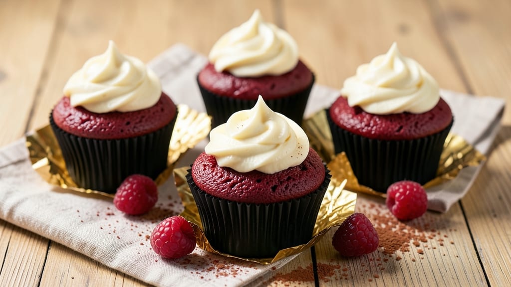 Amazing Red Velvet Cupcakes Recipe: Deep Red Swirls and Moist Bites
