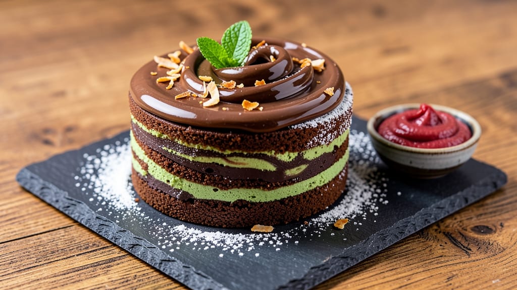Asian Mocha Cake Recipe: Deep Chocolate Espresso Layers with Matcha Twist
