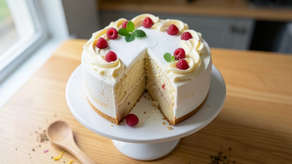 Angel Food Cake With Cream Cheese Frosting Recipe: Light-as-Air Layers With Tangy Sweetness
