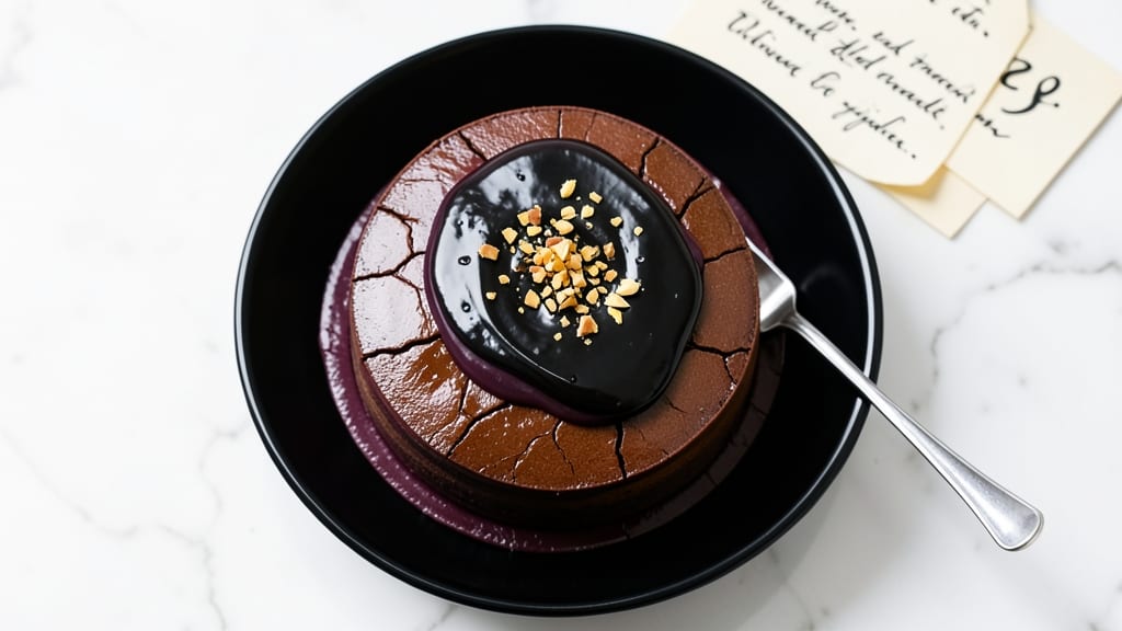 Alvin Zhou's 150-Hour Chocolate Cake Recipe: Ultra-Dense Fudge Layers With Crunchy Topping