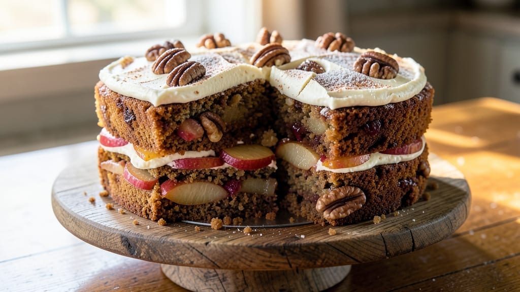 Apple Walnut Spice Cake Recipe: Warmly Spiced with Buttery Crumb Top