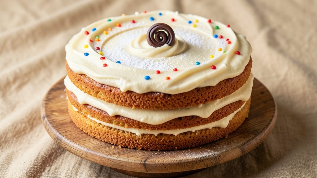 American Birthday Cake Recipe: Vanilla Buttercream Swirls and Bold Frosting Layers