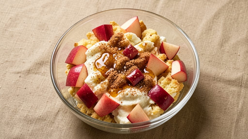 Apple Pancake Mix Recipe: Warm Spiced Streusel Crown Over Apple Filling
