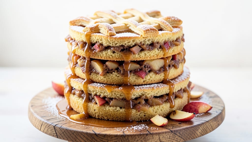 Apple Pie Layer Cake Recipe: Buttery Vanilla Layers with Apple-Cinnamon Filling