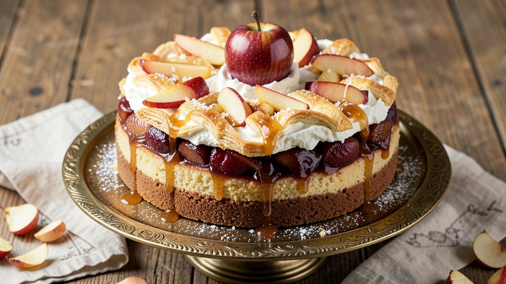 Apple Tart Cake Recipe: Buttery Streusel Crown Over Warm Spiced Filling