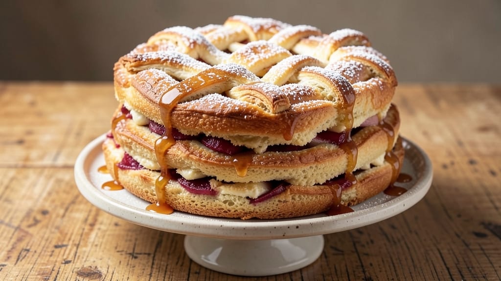 Apple Filled King Cake Recipe: Purple Crown Hides Warm Apple Cider Spice