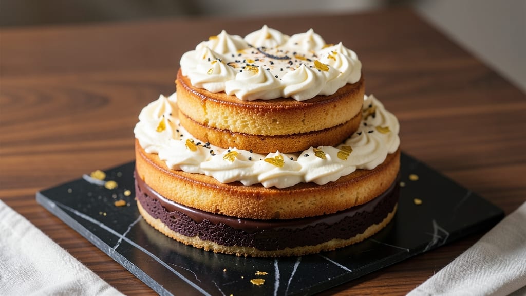 Alvin Zhou's 150-Hour Cake Recipe: Layered Vanilla Bliss With Buttery Streusel Crown