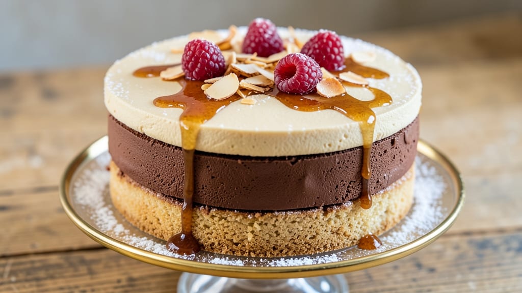 Amaretto Mousse Cake Recipe: Nutty Liquor Infusion With Silky Layers
