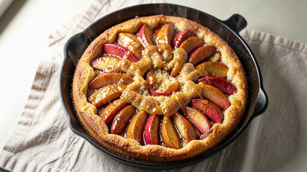 Apple Fritter Skillet Cake Recipe: Caramelized Apple Filling With Buttery Panko Crunch