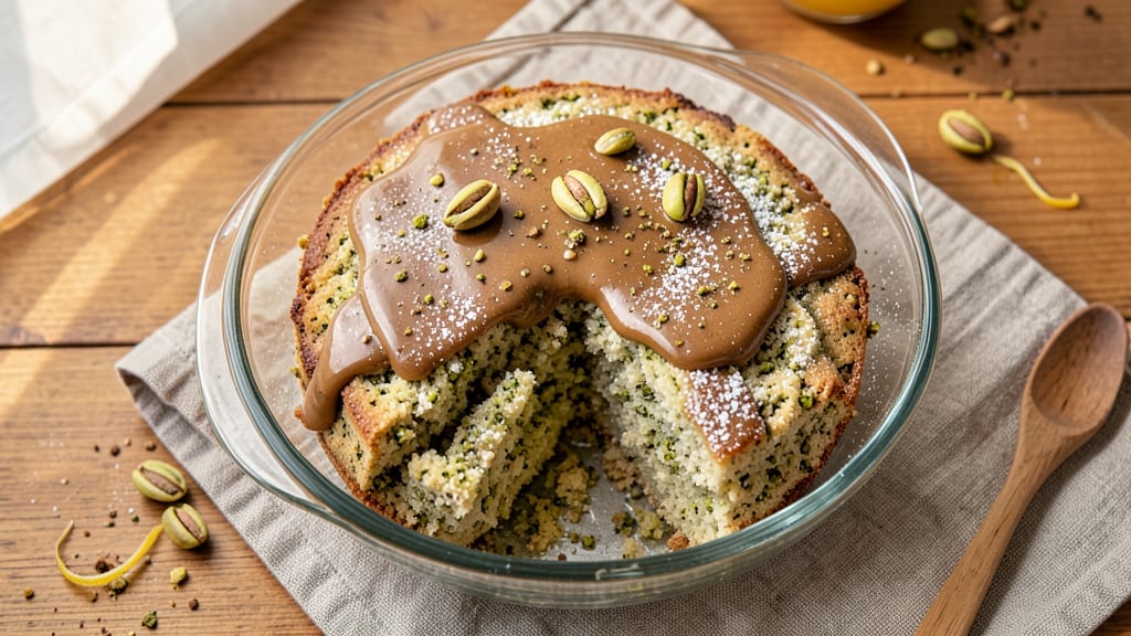Almond Flour Pistachio Cake Recipe: Nutty Crunch and Moist Layers in One Bowl