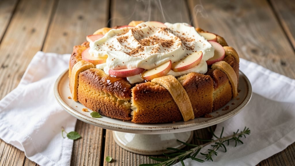 Apple Cake Recipe Joy of Baking: Vanilla-Apple Swirl With Buttery Streusel Crown