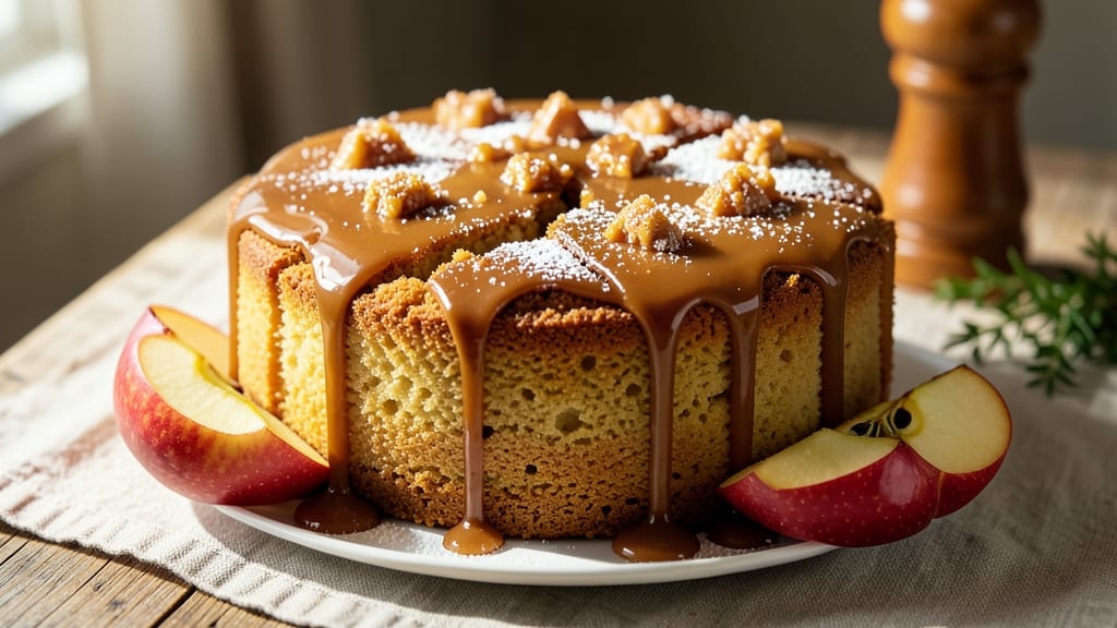 Apple Caramel Cake Recipe UK: Spiced Apple Layers and Buttery Streusel Crunch