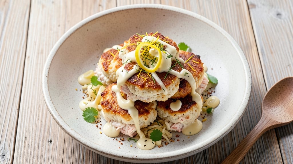 Alton Brown's Crab Cakes Recipe: Crispy-Golden Crusts With Zesty Lemon Aioli