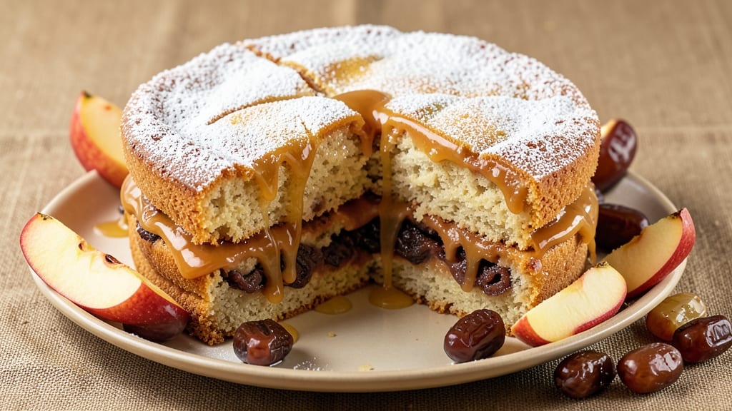 Apple Date Caramel Cake Recipe: Warm Spiced Fruit Layers With Buttery Caramel Swirls