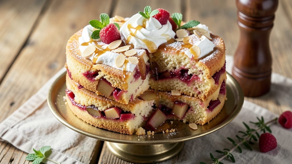 Apple and Rhubarb Cake Recipe: Tart-Sweet Balance With Buttery Streusel Top