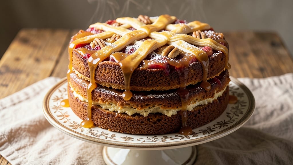 Rosie's Apple Fritter Cake Recipe: Caramelized Streusel Crown Over Spiced Apple Layers