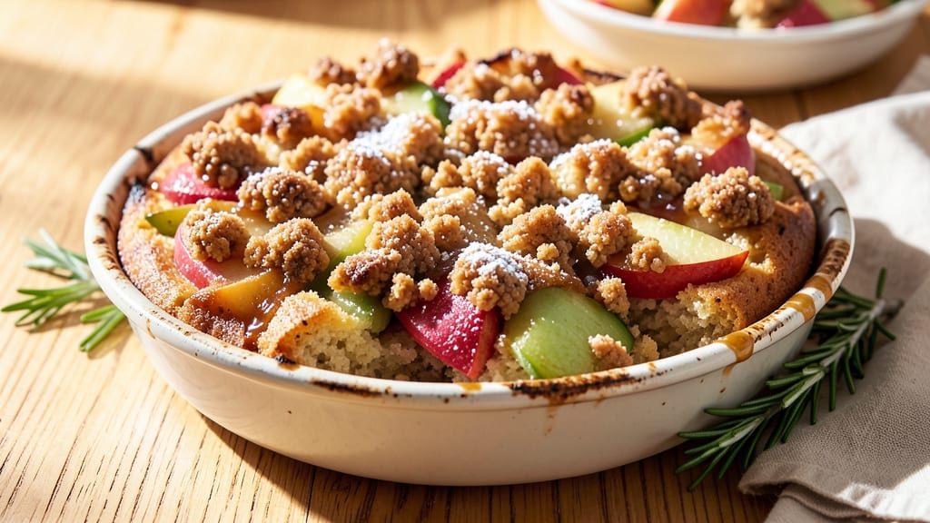 Apple Coffee Cake With Crumble Topping Recipe: Spiced Apple Filling and Buttery Crunch in One Bake