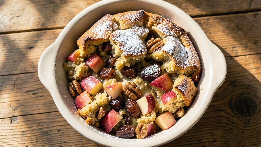 Apple Date Walnut Cake Recipe: Spiced Streusel Crown Over Moist Fruit Layers