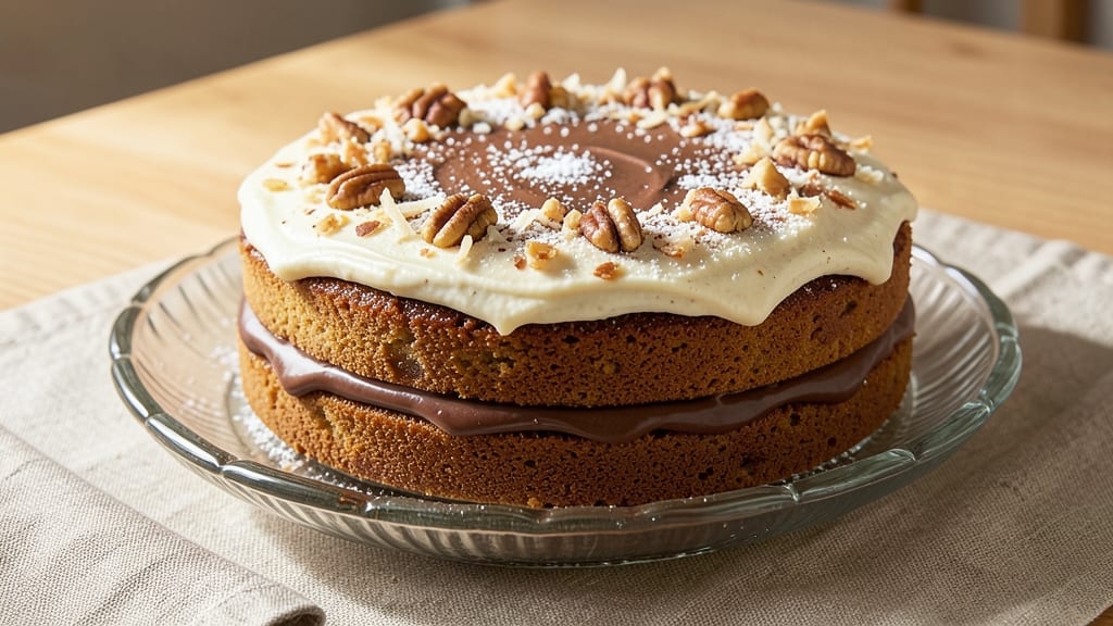 America's Test Kitchen German Chocolate Cake Recipe: Fudgy Layers with Pecan-Caramel Swirls