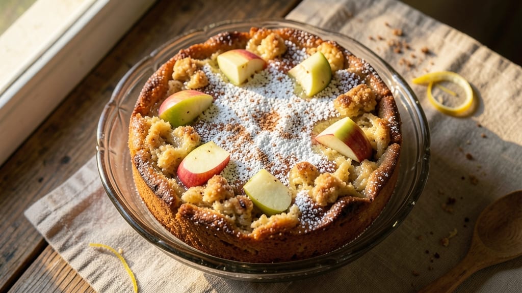 Angela Logan's Apple Mortgage Cake Recipe: Spiced Apple Layers With Buttery Streusel Crown