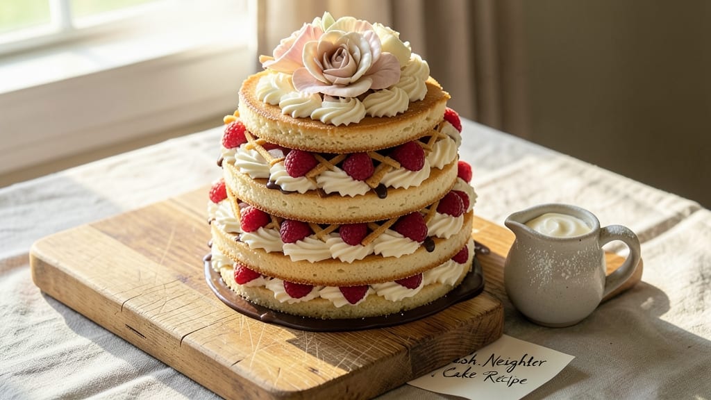 Amish Neighbor Cake Recipe: Homestyle Layers with Buttery Streusel Crown