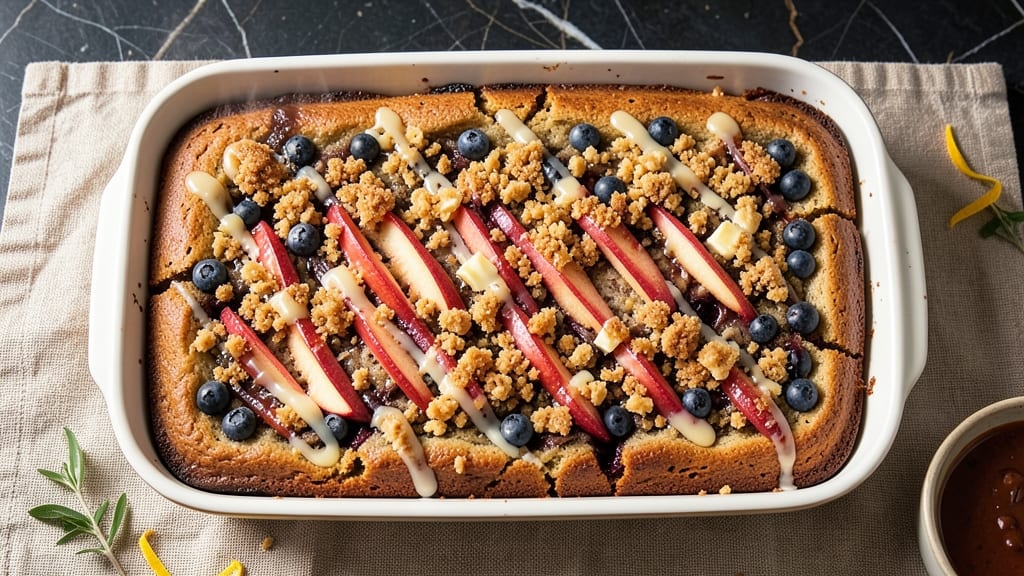 Apple Blueberry Coffee Cake Recipe: Warm Spiced Streusel Over Moist Layers