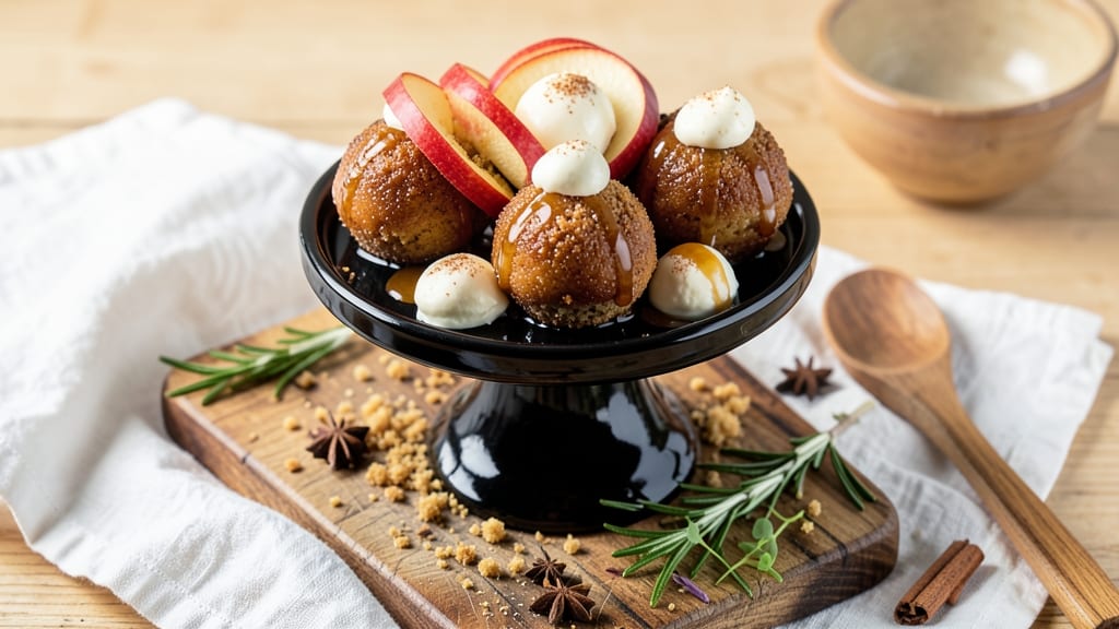 Apple Cake Pops Recipe: Mini Desserts With Spiced Streusel Crowns